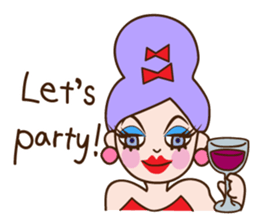 Drag queen stickers in English sticker #5475351