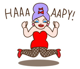 Drag queen stickers in English sticker #5475354