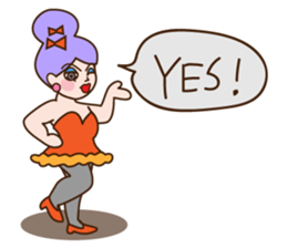 Drag queen stickers in English sticker #5475355