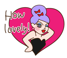 Drag queen stickers in English sticker #5475357