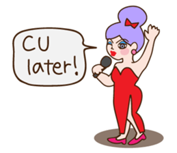 Drag queen stickers in English sticker #5475358