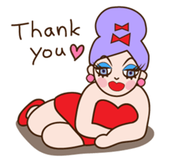 Drag queen stickers in English sticker #5475359