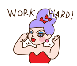 Drag queen stickers in English sticker #5475362