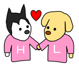 Love Love Lab &Husky sticker #5475826