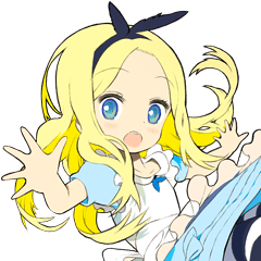 Official Sticker Of Okama S Alice Series By Kadokawa Official Sticker Of Okama S Alice Series By Kadokawa