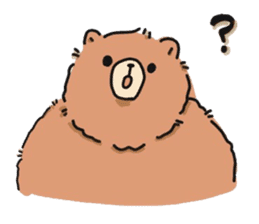 round shouldered bear sticker #5475940