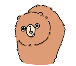 round shouldered bear sticker #5475942