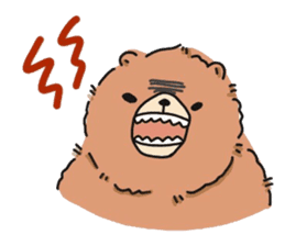 round shouldered bear sticker #5475946