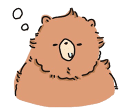 round shouldered bear sticker #5475948