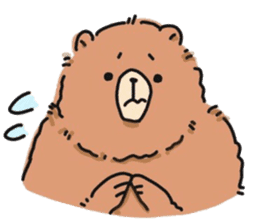 round shouldered bear sticker #5475953