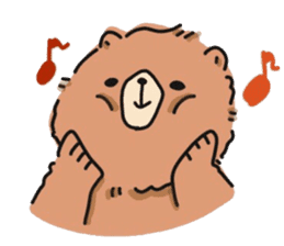 round shouldered bear sticker #5475955