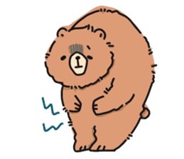 round shouldered bear sticker #5475960