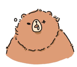 round shouldered bear sticker #5475961