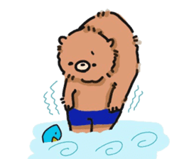 round shouldered bear sticker #5475962