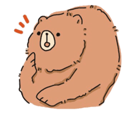 round shouldered bear sticker #5475966