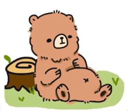 round shouldered bear sticker #5475968