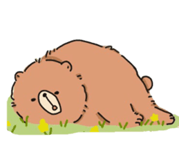 round shouldered bear sticker #5475970