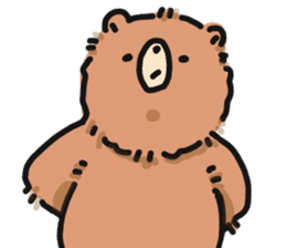 round shouldered bear sticker #5475976
