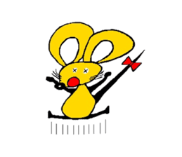 the zhu-maru of the yeiiow mouse sticker #5476902