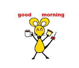 the zhu-maru of the yeiiow mouse sticker #5476903