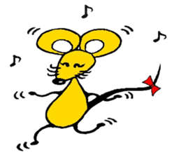 the zhu-maru of the yeiiow mouse sticker #5476904