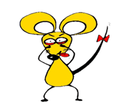 the zhu-maru of the yeiiow mouse sticker #5476905