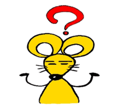 the zhu-maru of the yeiiow mouse sticker #5476906