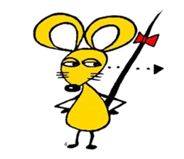 the zhu-maru of the yeiiow mouse sticker #5476907