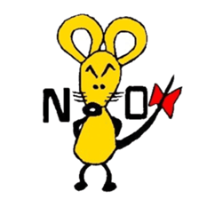 the zhu-maru of the yeiiow mouse sticker #5476908