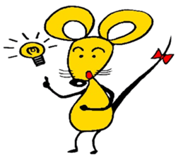 the zhu-maru of the yeiiow mouse sticker #5476911