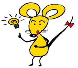 the zhu-maru of the yeiiow mouse sticker #5476911