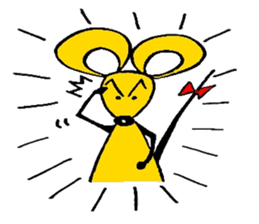 the zhu-maru of the yeiiow mouse sticker #5476912