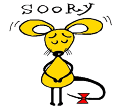 the zhu-maru of the yeiiow mouse sticker #5476913