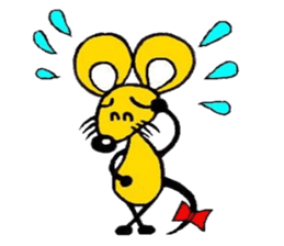 the zhu-maru of the yeiiow mouse sticker #5476915