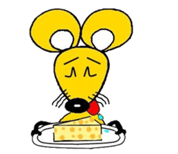 the zhu-maru of the yeiiow mouse sticker #5476916