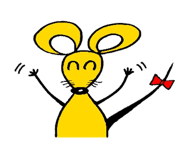 the zhu-maru of the yeiiow mouse sticker #5476917