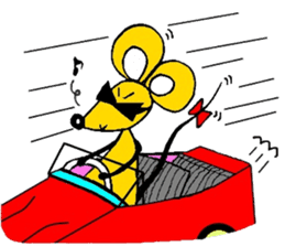 the zhu-maru of the yeiiow mouse sticker #5476920