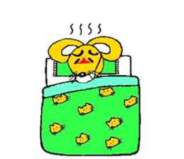 the zhu-maru of the yeiiow mouse sticker #5476922