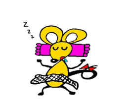 the zhu-maru of the yeiiow mouse sticker #5476928