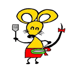 the zhu-maru of the yeiiow mouse sticker #5476929