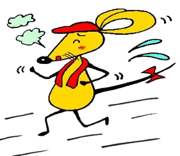 the zhu-maru of the yeiiow mouse sticker #5476932