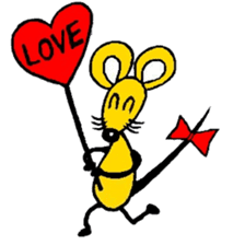 the zhu-maru of the yeiiow mouse sticker #5476933