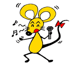 the zhu-maru of the yeiiow mouse sticker #5476934