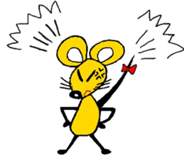 the zhu-maru of the yeiiow mouse sticker #5476935