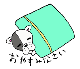 Bull dog and cat sticker #5477432