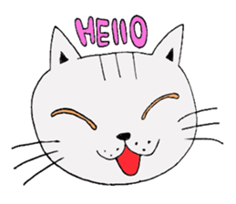 Bull dog and cat sticker #5477449