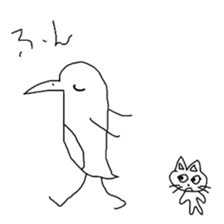Thin penguin sticker #5477650