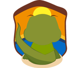 Modi the Komodo sticker #5477989