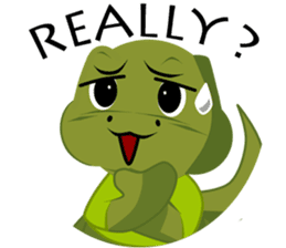 Modi the Komodo sticker #5477992