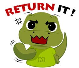 Modi the Komodo sticker #5477993